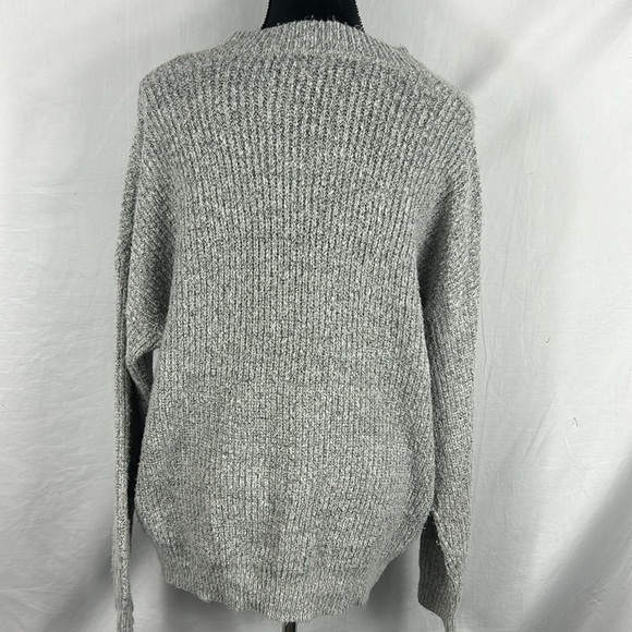 NWOT NOBO Heather Grey Ribbed  Pull Over Knit Sweater - Picture 2 of 6